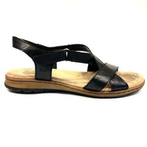 B.O.C. Born Concepts Camelia Black Sling Back Strappy Comfort Sandals 8